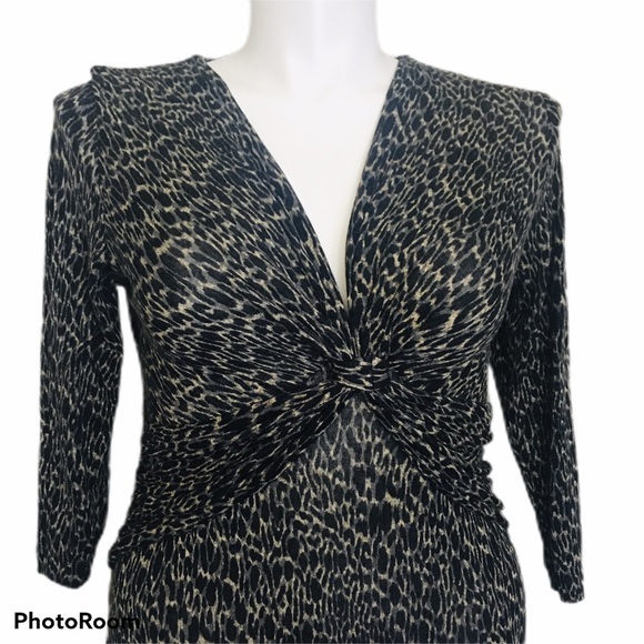 Connected animal print sheath dress. Size PL - Picture 2 of 5